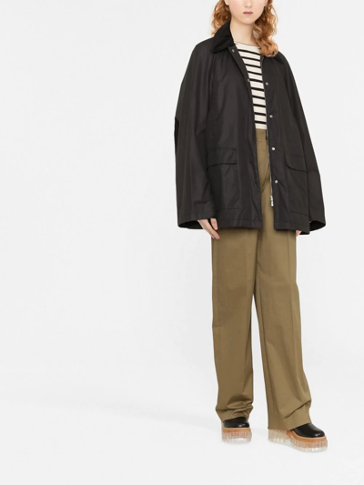 Shop Totême Country Cotton Jacket In Black