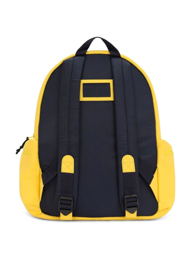 Shop Dolce & Gabbana Crew Sail Club Backpack In Yellow