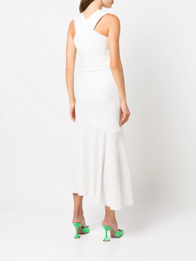 Shop Sachin & Babi Naomi Asymmetric Midi Dress In Ivory