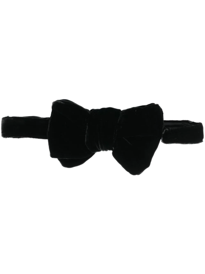 Shop Tom Ford Velvet Bow Tie In Black