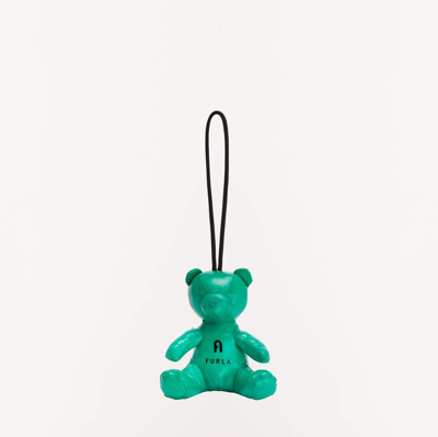 Soft Bear-shaped Keychain In Jolly Green