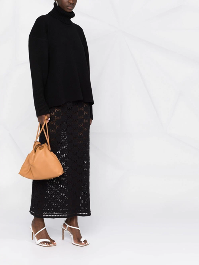 Proenza Schouler Sandra Turtleneck Sweater In Lofty Eco Cashmere In Black