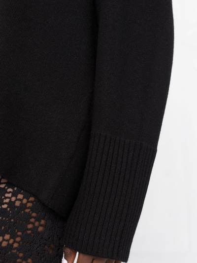 Proenza Schouler Sandra Turtleneck Sweater In Lofty Eco Cashmere In Black