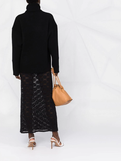 Proenza Schouler Sandra Turtleneck Sweater In Lofty Eco Cashmere In Black