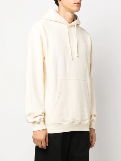 Maharishi Logo-embroidered Hoodie In Neutrals