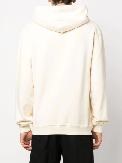 Maharishi Logo-embroidered Hoodie In Neutrals