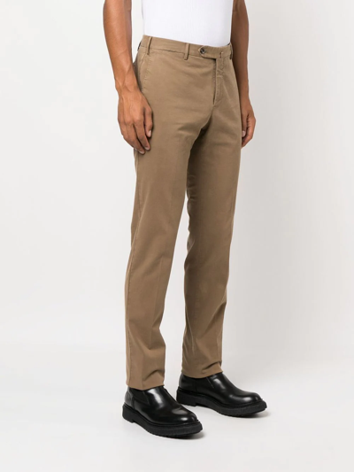 Pt Torino Straight-leg Trousers In Brown