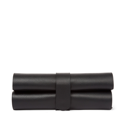 Shop Smythson Chess Roll In Panama In Black