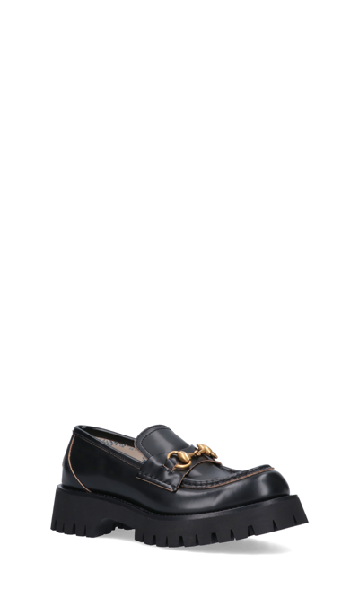 Shop Gucci Carrarmato Loafers With Clamps