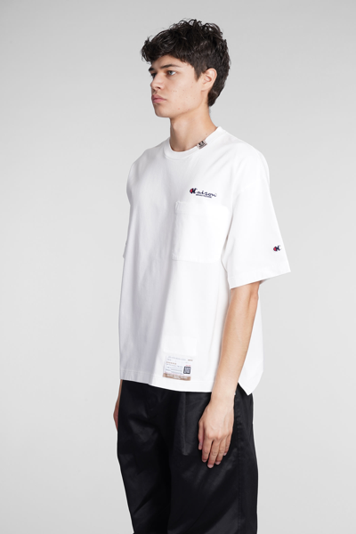 Shop Miharayasuhiro T-shirt In White Cotton
