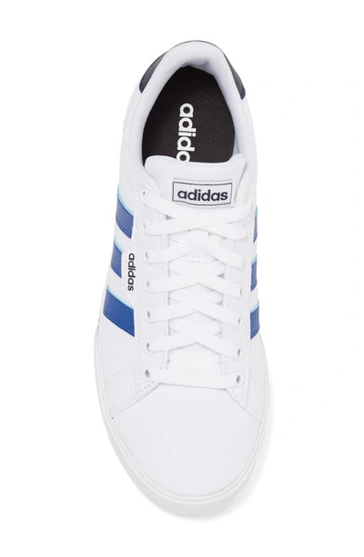 Shop Adidas Originals Daily 3.0 Sneaker In Ftwr White / Blue / Legend Ink