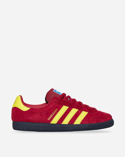 Shop Adidas Consortium Warszawa Spzl Sneakers Red In Yellow