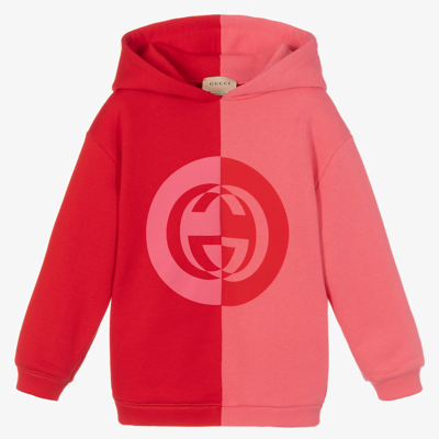 køkken feminin Råd Gucci Babies' Girls Pink & Red Logo Hoodie | ModeSens