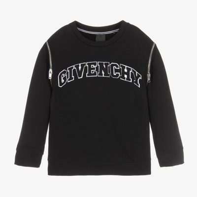 Shop Givenchy Teen Boys 2-in-1 Sweatshirt In Black