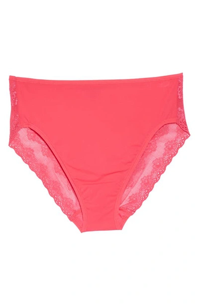 Shop Natori Bliss Perfection French Cut Briefs In Neon Rose
