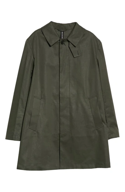 Shop Mackintosh Cambridge Waterproof Rain Coat In Dk Bottle