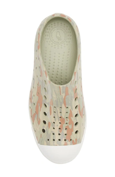 Shop Native Shoes Jefferson Water Friendly Perforated Slip-on In Elmgr/ Shlwht/ Elmeucamo