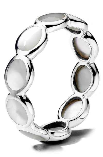 Ippolita Women's Polished Rock Candy Sterling Silver & Mother-of-pearl Oval Eternity Ring In Sterling Silver