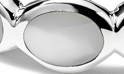 Ippolita Women's Polished Rock Candy Sterling Silver & Mother-of-pearl Oval Eternity Ring In Sterling Silver