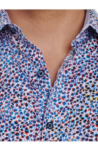 Shop Robert Graham Galatea Print Stretch Cotton Button-up Shirt In Multi