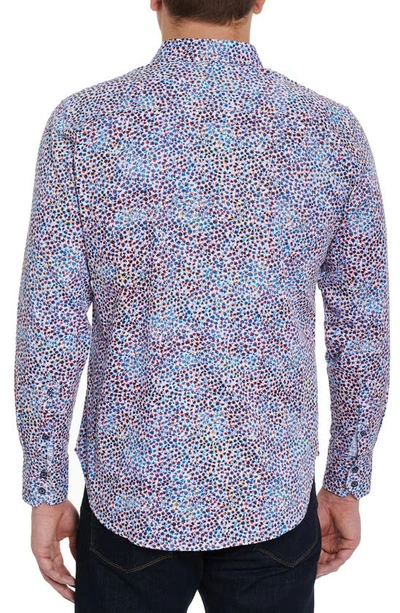 Shop Robert Graham Galatea Print Stretch Cotton Button-up Shirt In Multi
