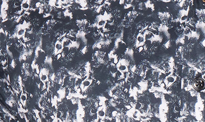 Shop Robert Graham Hawking Skull Print Cotton Button-up Shirt In Black