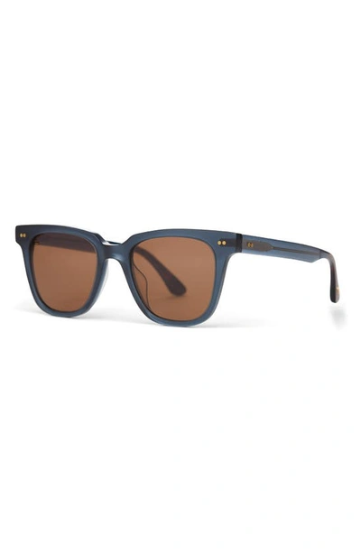 Shop Toms Memphis 301 51mm Square Sunglasses In Black Teal / Brown