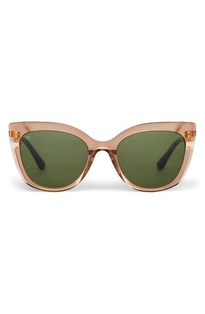 Shop Toms Sophia 53mm Cat Eye Sunglasses In Rust Crystal/ Bottle Green