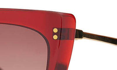 Shop Toms Sophia 53mm Cat Eye Sunglasses In Rosewood/ Brown Gradient