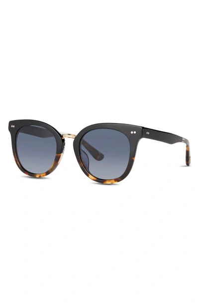 Shop Toms Cecilia 50mm Small Cat Eye Sunglasses In Black Fade/ Dark Grey