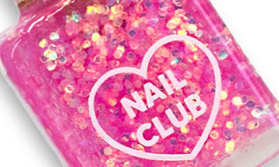 Charm It Glitter Nail Polish Charm In Pink