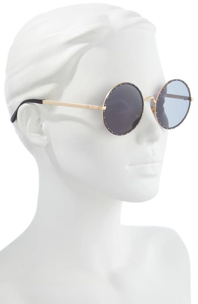 Shop Frye 53mm Round Sunglasses In Black