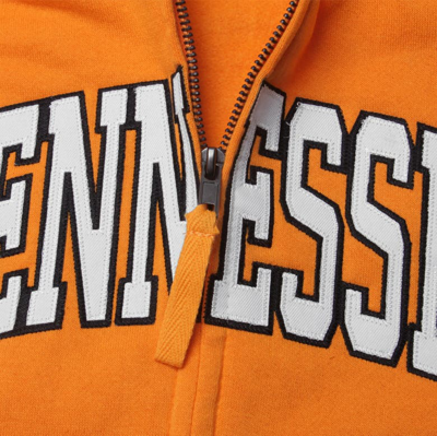 Shop Colosseum Stadium Athletic Tennessee Orange Tennessee Volunteers Arched Name Full-zip Hoodie