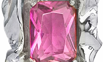 Shop Sterling King Maude Crystal Drop Earrings In Silver - Pink