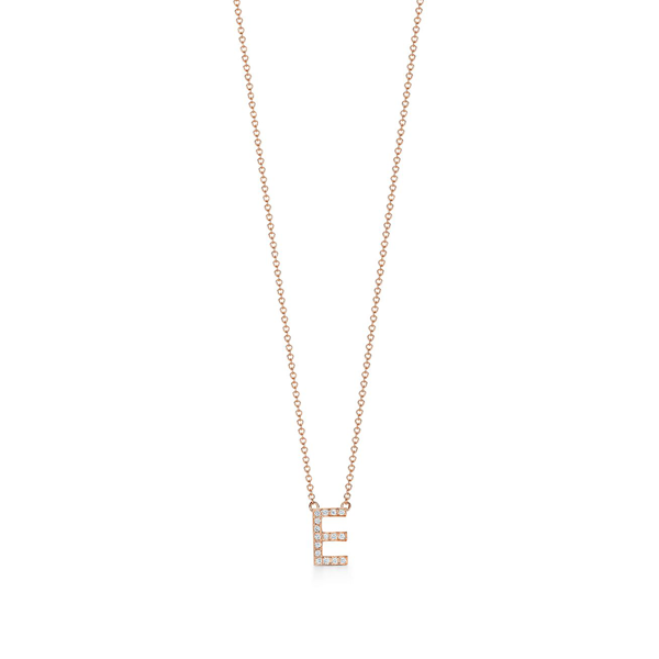 Tiffany & Co Tiffany Letters Alphabet Pendant In 18k Rose Gold With ...