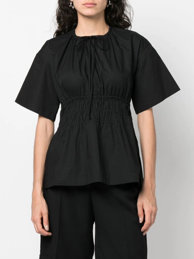 Shop Proenza Schouler White Label Cut-out Detailed Blouse In Black