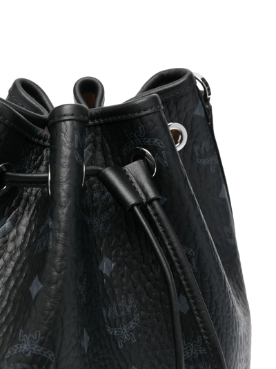 Shop Mcm Medium Dessau Bucket Bag In Black