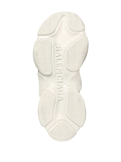 Shop Balenciaga Triple S Logo-print Sneakers In White