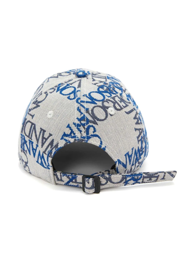 Shop Jw Anderson Logo-jacquard Cap In White