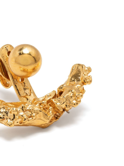Alighieri Shooting Star 24k Gold-plated Ear Jacket Earrings In Gold