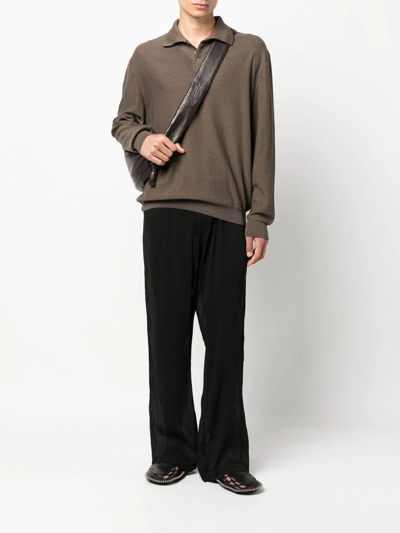 Lemaire Brown Trompe L'oeil Layered Sweater | ModeSens