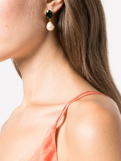Jennifer Behr Women's Tunis 24k Gold-plated, Crystal & Glass Pearl Drop Earrings In Gold