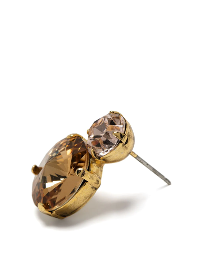 Shop Jennifer Behr Myrla Crystal-embellished Earring In Gold