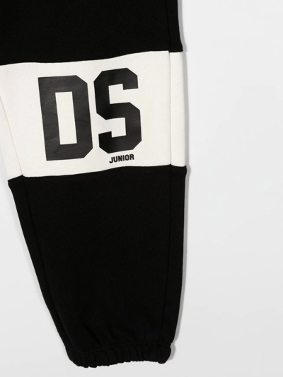 Shop Gcds Printed Tracksuit Bottoms In Black