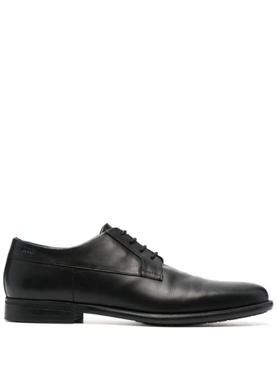 Shop Hugo Boss Lace-up Derby Shoes In Black