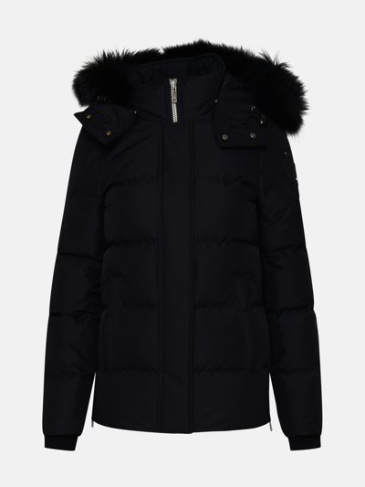 Shop Moose Knuckles 3q Cloud Down Jacket In Black Nylon