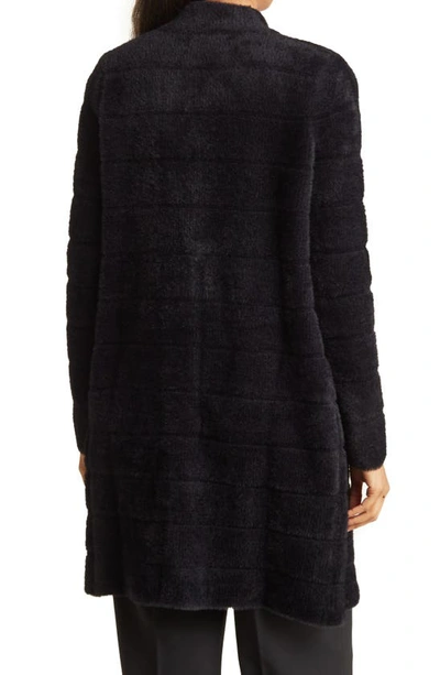 By Design Colette Quilted Faux Fur Jacket In Black