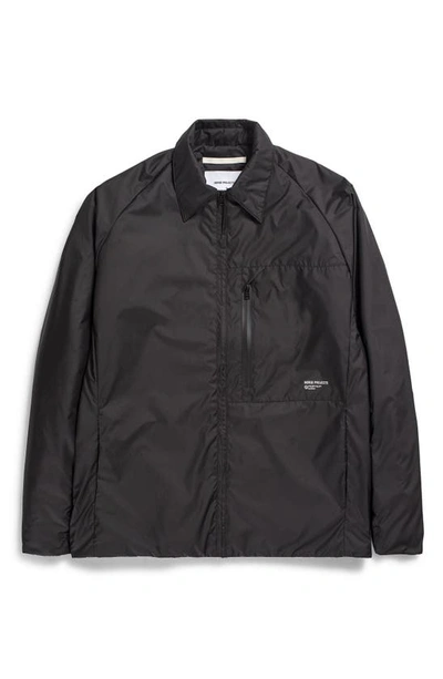 Shop Norse Projects Osa Light Pertex Shirt Jacket In Black
