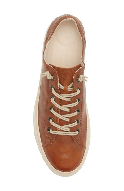 Shop Paul Green Hadley Platform Sneaker In Cognac Washed Leather