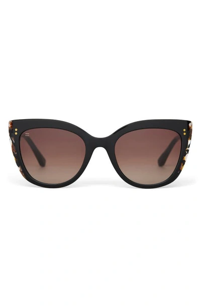 Shop Toms Sophia 53mm Cat Eye Sunglasses In Honey Multi/ Brown Gradient